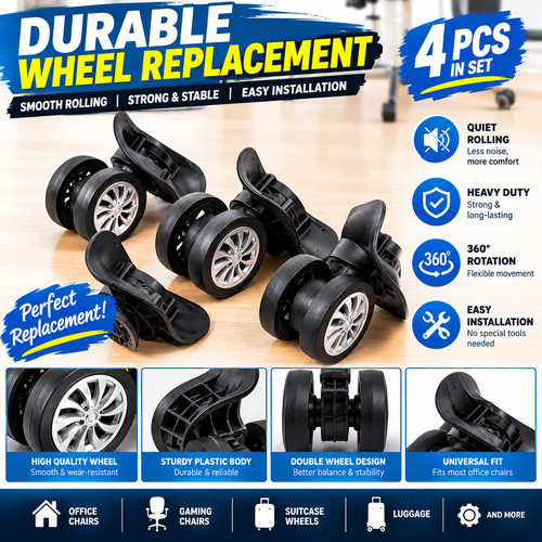 4pcs tripp suitcase wheels - 4pcs,